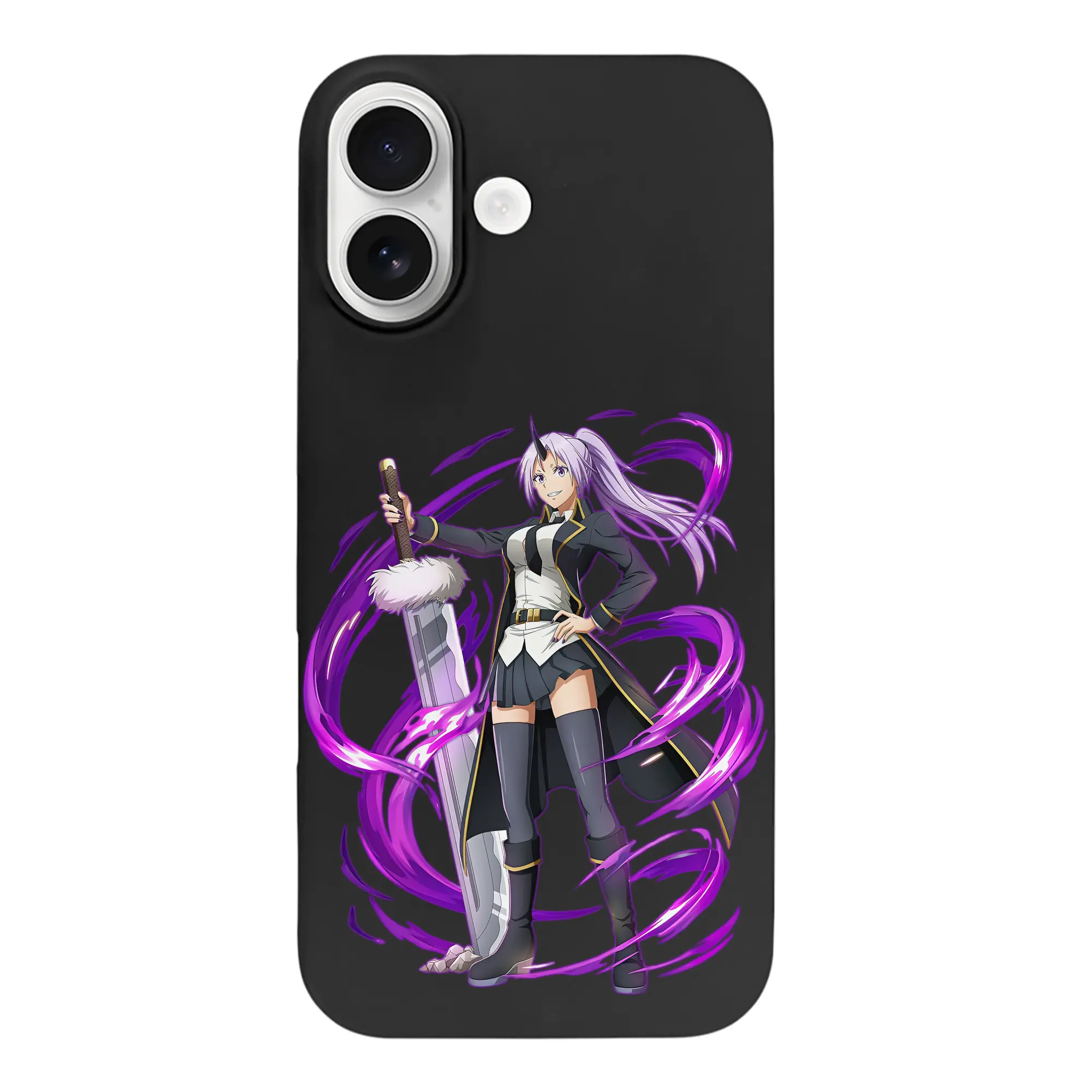 転生したらスライムだった件 グッズ,シオン - iPhone 17 シリーズ シリコンケース 薄型 耐衝撃 指紋防止 ソフトタッチカバー 精密フィット 傷防止 保護ケース iPhone 17/17 Air/17 Pro/17 Pro Max 対応